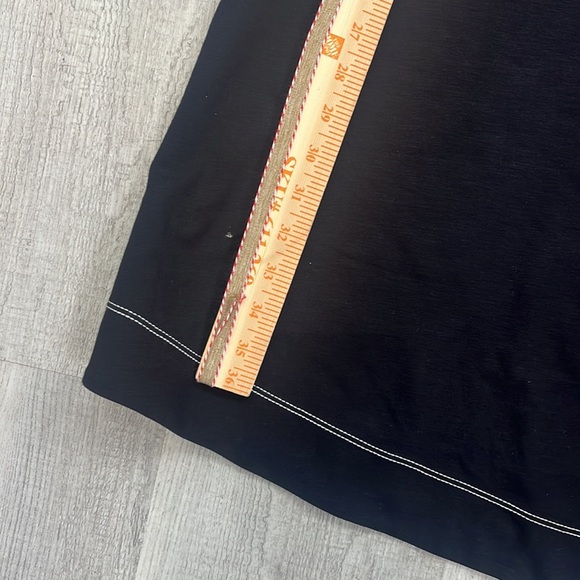 SOLD!!!LOFT Black Fit & Flare Midi Dress with Contrast Stitching – Size 8 - Picture 11 of 12